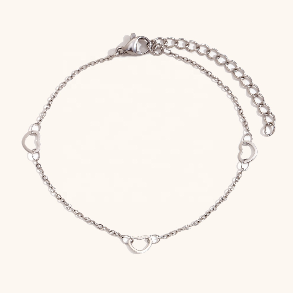 Amora Heart Link Bracelet (Silver)
