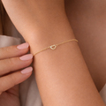 Amora Heart Link Bracelet (Gold)
