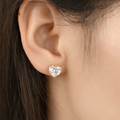 Elara Heart Stud Earrings