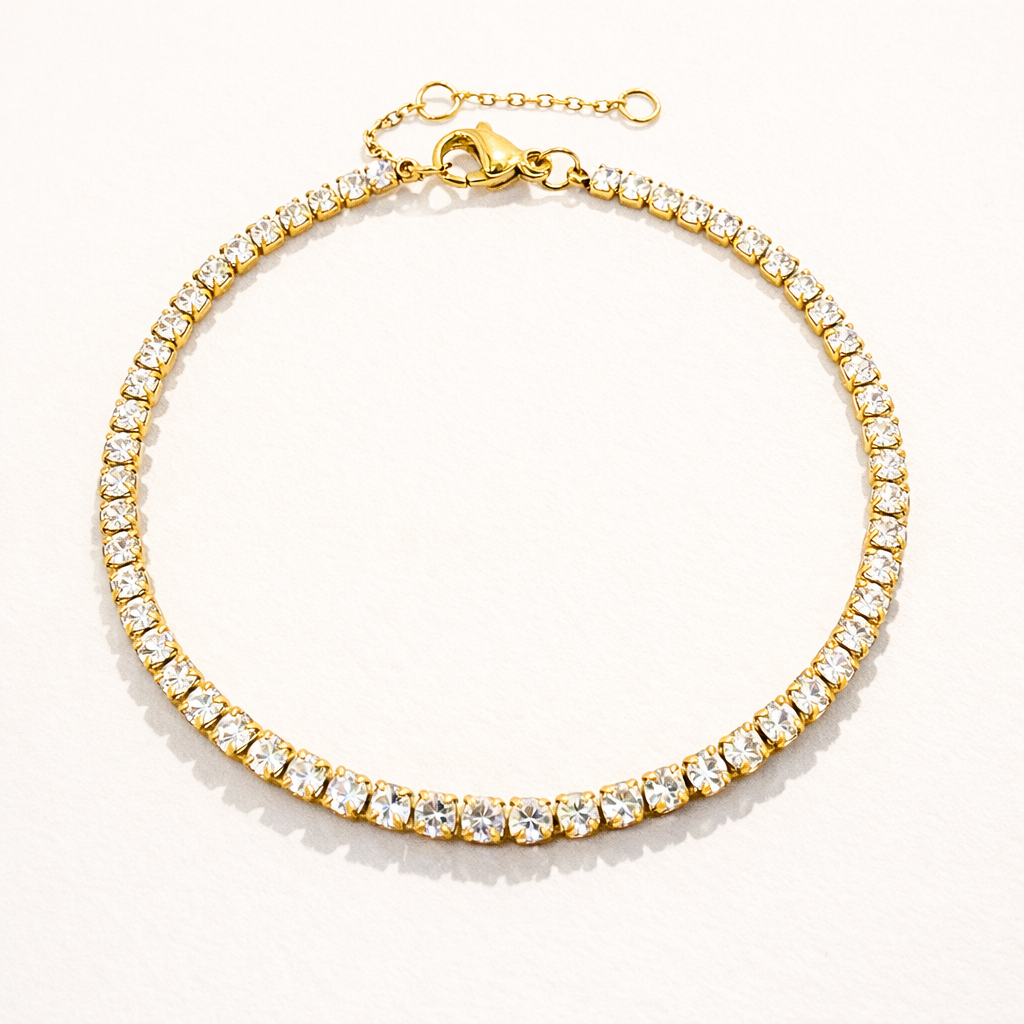 Lumi Tennis Bracelet (Gold)