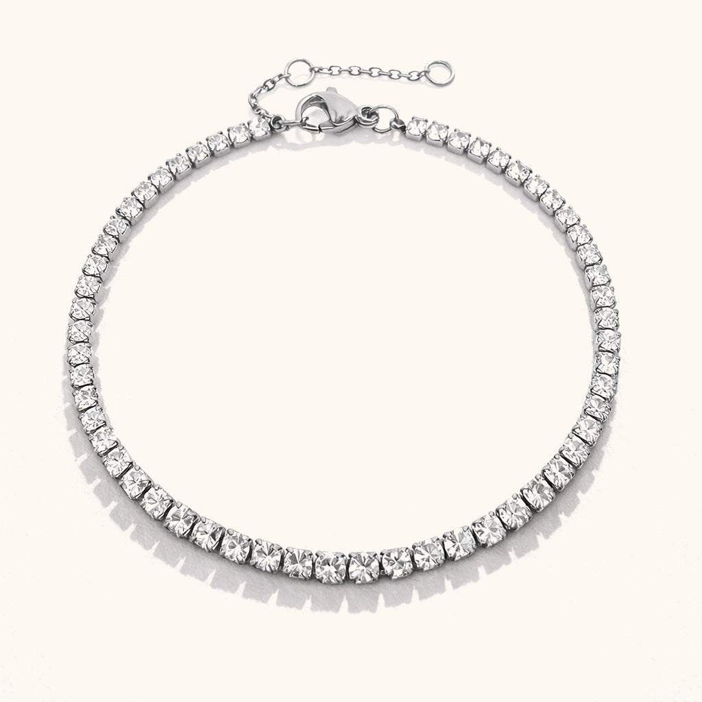Lumi Tennis Bracelet (Silver)